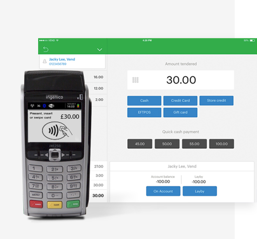 Vend and Paymentsense connect seamlessly to save you time