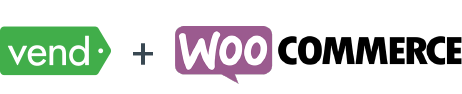Vend plus WooCommerce logos