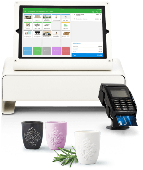 Vend Storefront terminal with homeware items