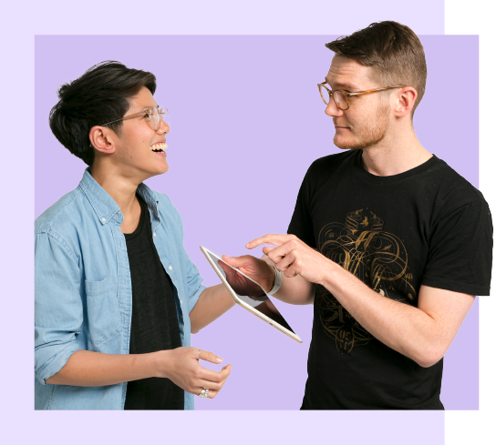 A retailer and Vend support agent working together