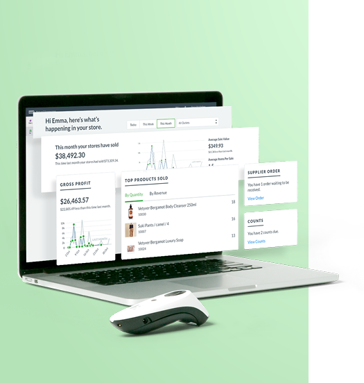 Vend reporting dashboard